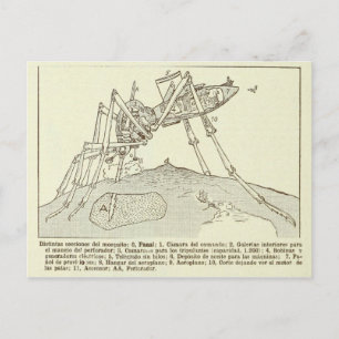 Postal "Mosquito Mecanico Gigantesco"