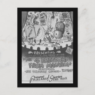 Postal Mosquitos Repelentes Libertad De La Malaria