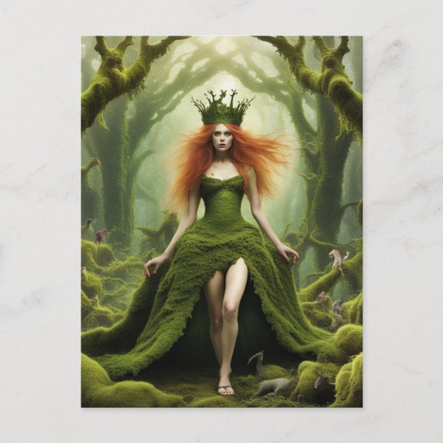 Postal Moss Fairy Protector del bosque (Anverso)