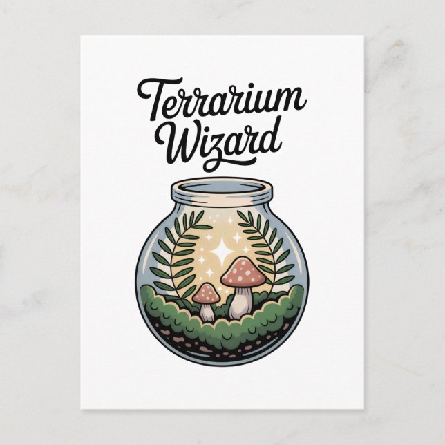 Postal Moss Jar Plant Terrarium Building Lover (Anverso)