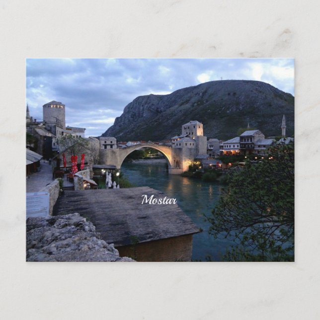 Postal Mostar, Bosnia y Herzegovina (Anverso)