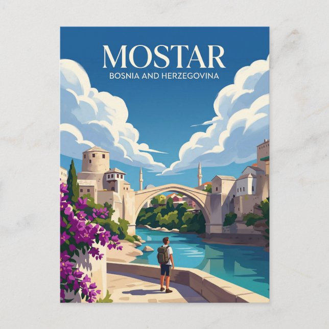 Postal Mostar Bosnia y Herzegovina (Anverso)