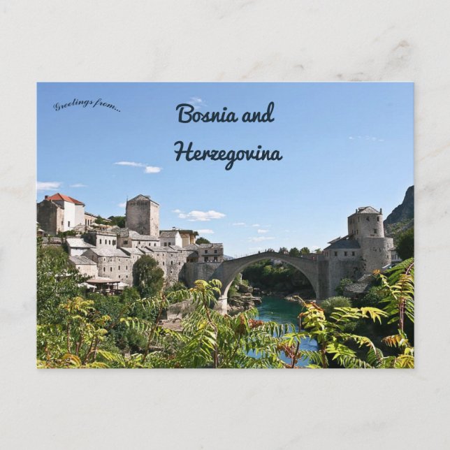 Postal Mostar Bosnia y Herzegovina (Anverso)
