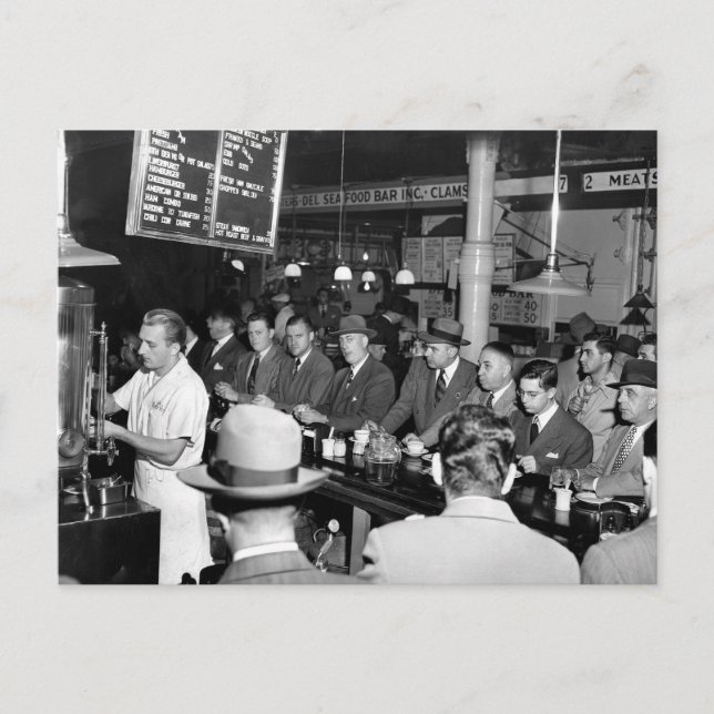 Postal Mostrador de Comida de Pete, 1950 (Anverso)