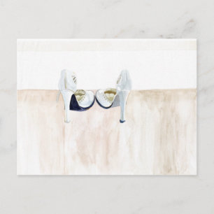 Postal Mostrador de zapatos: Wander en blanco