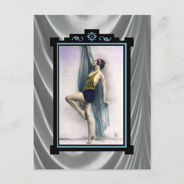 Postal Mostrar bailarín Chica (Anverso)