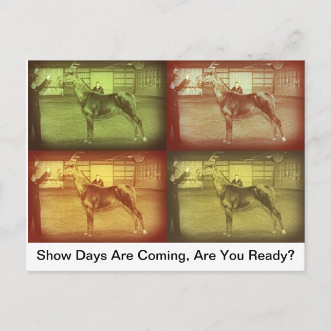 Postal Mostrar días (Anverso)