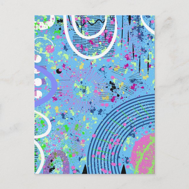 Postal Mostrar fuegos artificiales (Anverso)