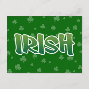 Postal Mostrar tus colores IRLANDESES