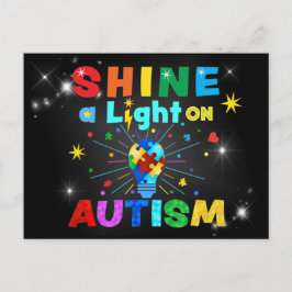 Postal MOSTRAR una luz sobre el AUTISMO