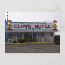 Postal Motel del payaso