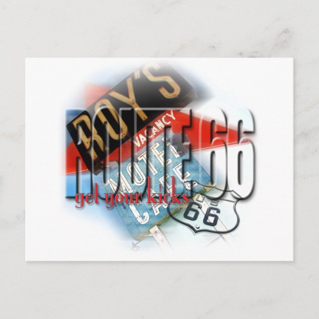 Postal Motel Roy's Cafe - Ruta 66 (Anverso)