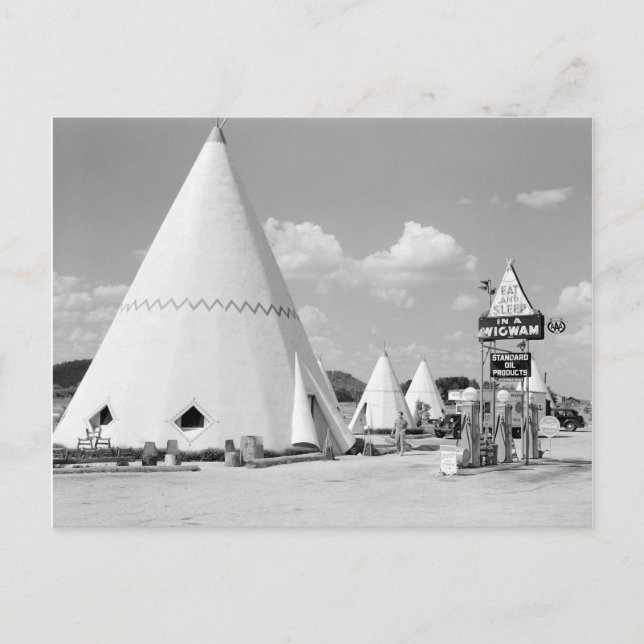 Postal Motel Wigwam, 1940 (Anverso)