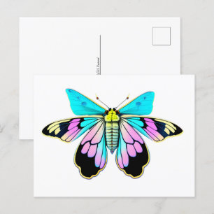 Postal Moth Pastel, estilo acuarela, Posttravesía