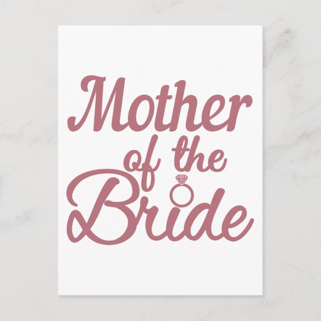 Postal Mother Of The Bride Wedding Family Matching (Anverso)