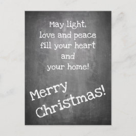 Postal Motif de navidad en forma de pizarra - XMAS Postca