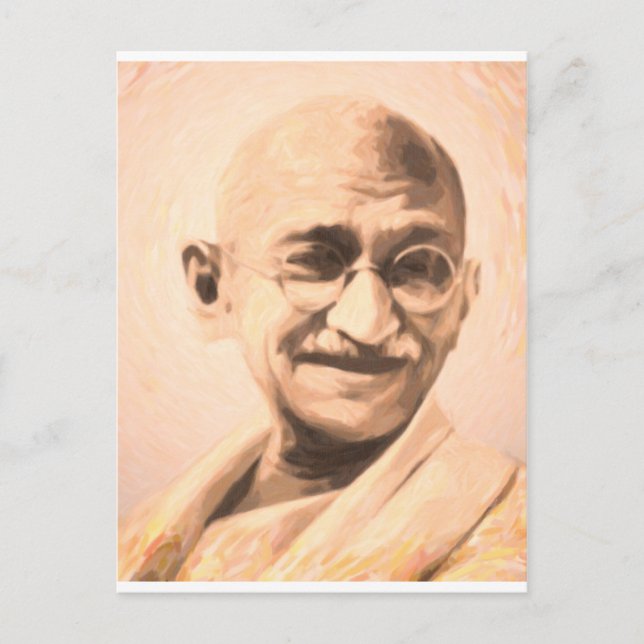 Postal Motivación de Ghandi (Anverso)