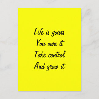 Postal Motivación de la vida