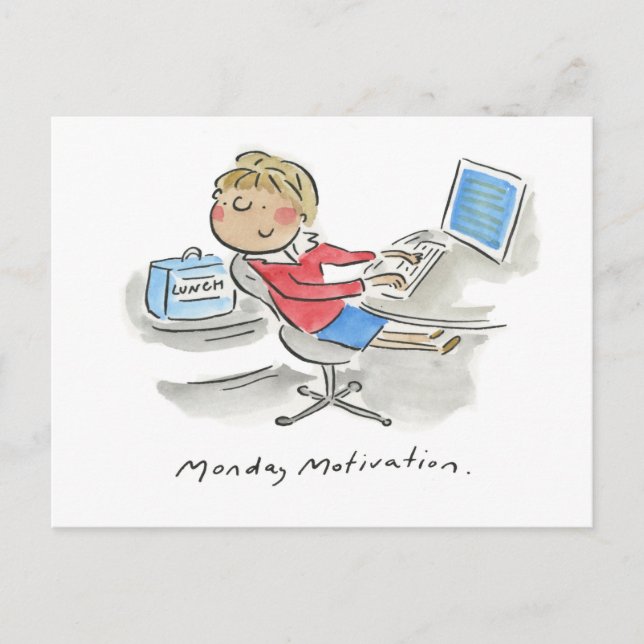 Postal Motivación del lunes (Anverso)