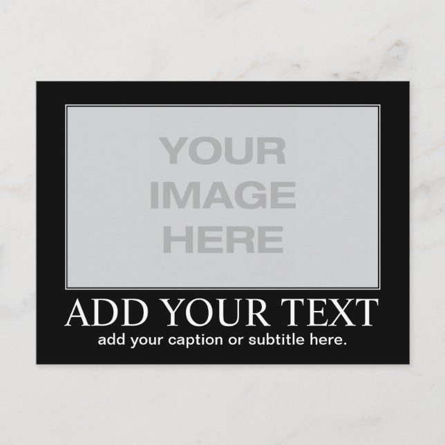 Postal Motivación/Demotivación personalizado (Anverso)