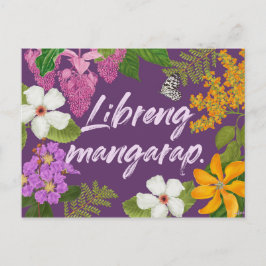 Postal Motivación filipina por "libreng mangarap"