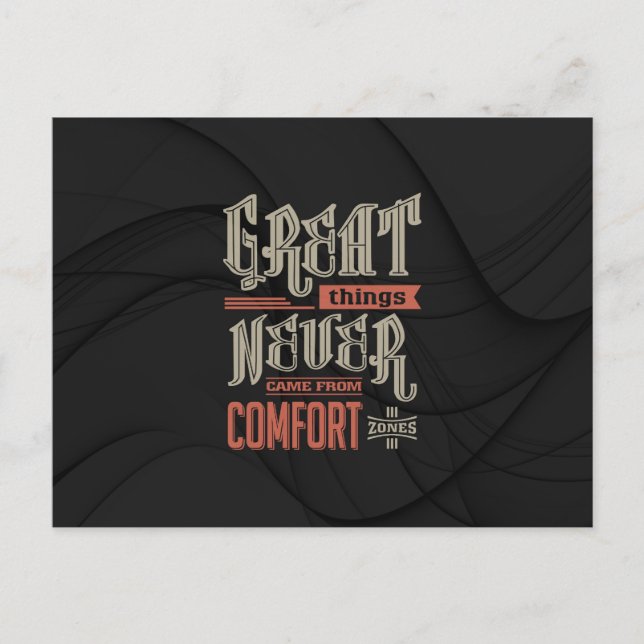 Postal Motivación - Grandes cosas nunca (Anverso)