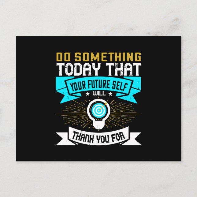Postal Motivación - Hacer algo hoy (Anverso)