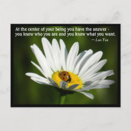 Postal Motivación inspiradora de la cita de lao tzu Ladyb