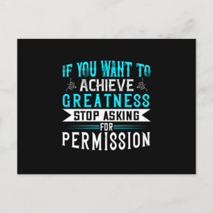 Postal Motivación - Si quieres grandeza