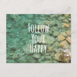 Postal Motivación Sigue Tu Cita Feliz