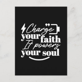 Postal Motivational Christian Quote – Charge Your Faith