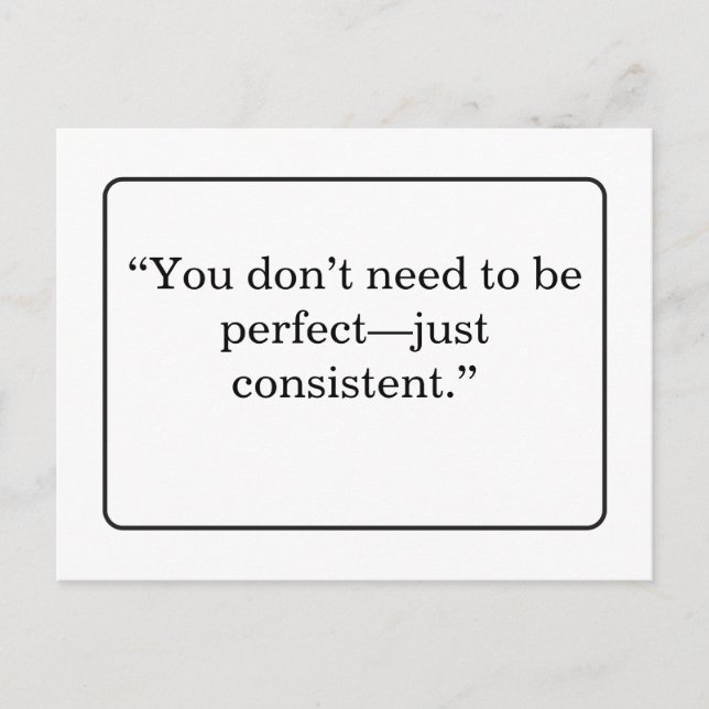 Postal Motivational Quote Postcard (Anverso)