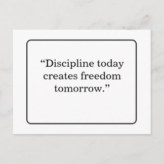 Postal  Motivational Quote Postcard