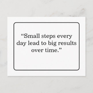 Postal Motivational Quote Postcard