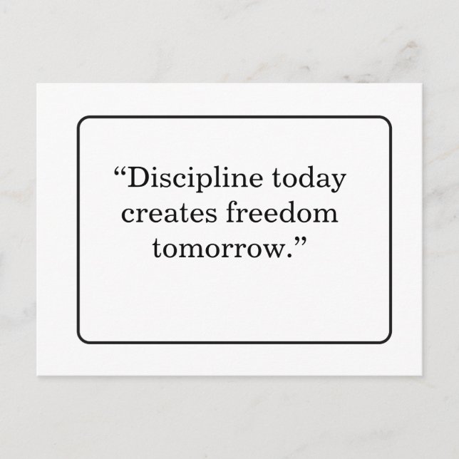 Postal Motivational Quote Postcard (Anverso)