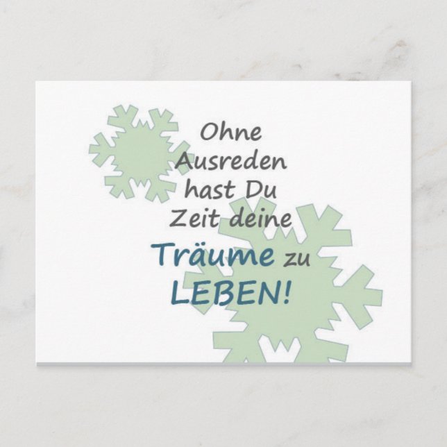 Postal Motivationskarte mit tollen Spruch (Anverso)