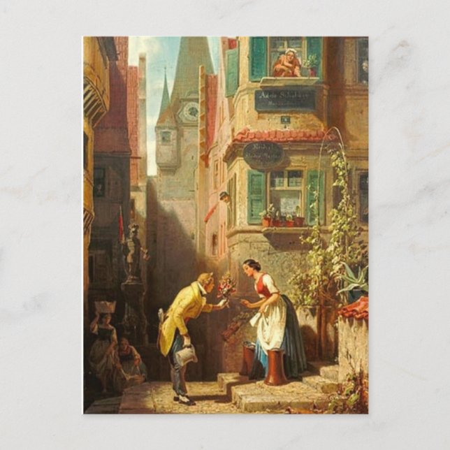 Postal Motivo vintage - Eterna Fiance - Spitzweg (Anverso)
