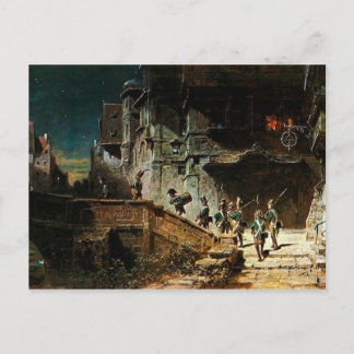 Postal Motivo Vintage - The Nightwatch - Spitzweg