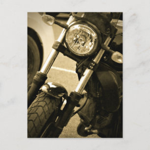 Postal Moto Bicicleta Motocicleta Detalle Luz Rueda