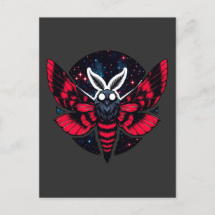 Postal Moto cósmico - Mothman del folklore del arte