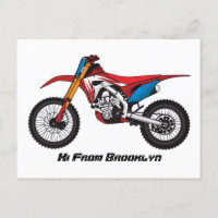 Moto de moto de tierra roja