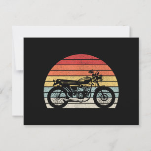 Postal Moto retro vintage