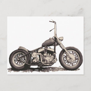 Postal Moto viejo de Guay