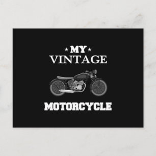 Postal Motocicleta Bicicleta Funny Vintage Gift Idea