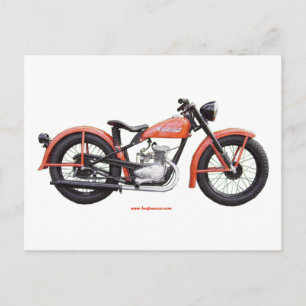 Postal Motocicleta clásica 125 HD_Texturizada