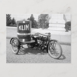 Postal Motocicleta del almacén de tambores