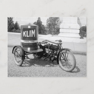 Postal Motocicleta del almacén de tambores