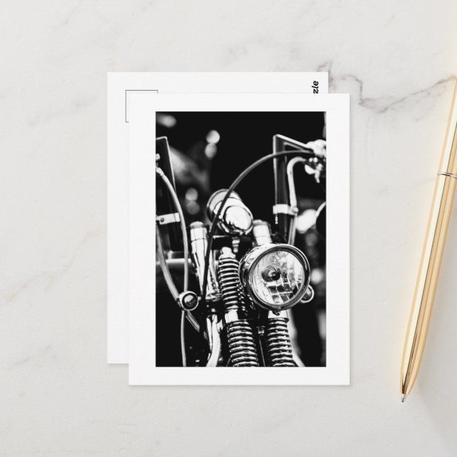 Postal Motocicleta Motociclista Rider (Anverso/Reverso In Situ)