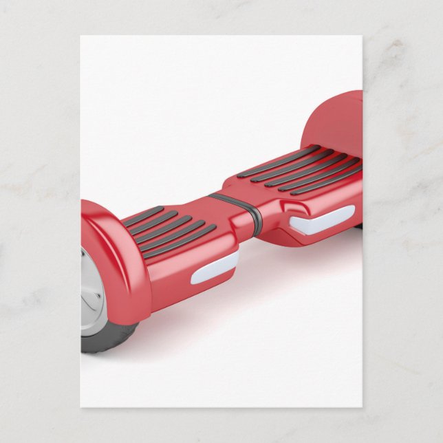 Postal Motocicleta roja autobalanceadora (Anverso)