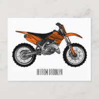 Motocicleta sucia fuera de carretera / motocross p